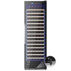 187 Bottle Wine Fridge Freestanding, Wine Cooler Refrigerator, Wine Cellar w/Lock & Led Display, Digital Temperature Control Fridge for Home and Kitchen, for Wine Enthusiast